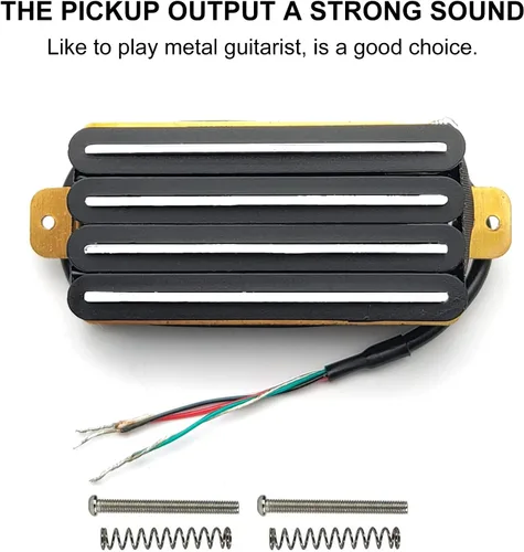 Miniatura 2 de SAPHUE Guitarra eléctrica de doble hoja de alto rendimiento con cuatro bobinas de estilo humbucker tipo pista negra Negro