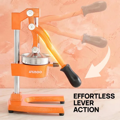 Miniatura 3 de Exprimidor de cítricos de hierro fundido de cocina, exprimidor manual de naranja, exprimidor de encimera resistente para limón, naranja, fácil