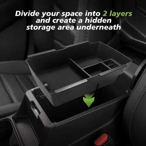 Miniatura 3 de Organizador de Consola Central Muslogy con Portamonedas Compatible con Honda CRV y CRV Hybrid 2023 2024 2025 LX EX Sport EX-L Sport Touring Hybrid