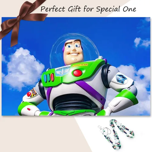 Miniatura 7 de Disney Toy Story Lanyard llavero Buzz Lightyear ID Bage Holderblanco 2