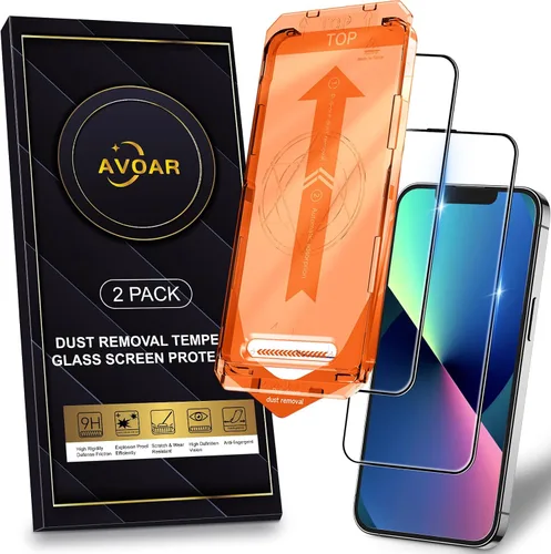 Miniatura 17 de Paquete de 2 protectores de pantalla de privacidad para iPhone 13 Pro Max /14 Plus [kit de alineación automática] vidrio templado, protección