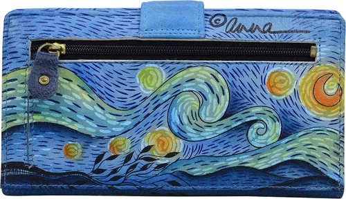 Miniatura 2 de Anna by Anuschka Cartera de cuero genuino pintada a mano para mujer