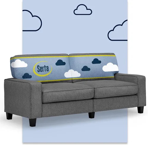 Miniatura 25 de Serta Palisades Sofás Tapizados para Sala, Sofá de Diseño Moderno, Tela, Beige