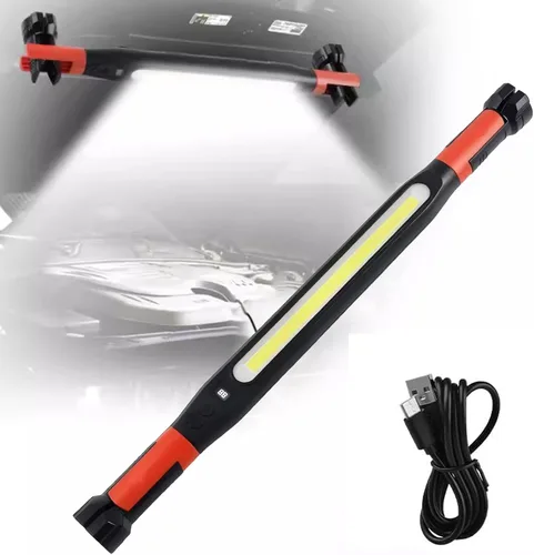 Luz de trabajo magnética mejorada, barra de luz LED recargable para el trabajo, debajo del capó, barra de accesorios de luz para el hogar, luz