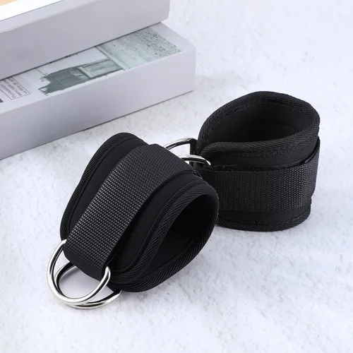 Miniatura 7 de 2 correas de levantamiento de pesas con anillos en D, correas de levantamiento de pesas, correa de muñeca para levantamiento de pesas, correa