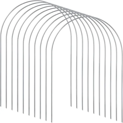 Deekin Juego de 9 wickets de croquet de repuesto para croquet de metal con revestimiento galvanizado y plástico para patio trasero familiar juego al
