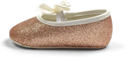 Miniatura 118 de RVROVIC Mocasines de princesa para bebé, zapatos brillantes de Mary Jane, zapatos de cuna de suela suave y ligera de primera calidad, zapatos