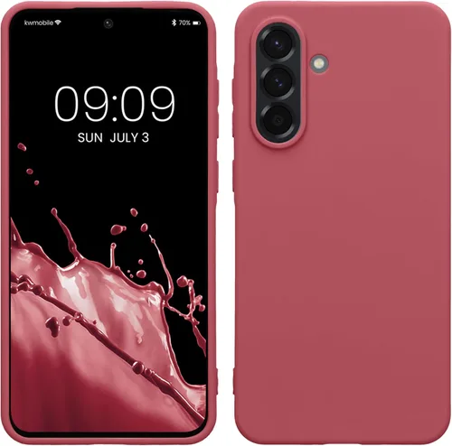 Miniatura 176 de kwmobile Funda compatible con Samsung Galaxy A23 4G / 5G - Funda de silicona TPU metálica suave y delgada - Rojo oscuro metálico