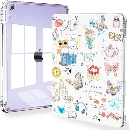 Miniatura 45 de Feams Funda delgada para iPad Air de 11 pulgadas M3 2025 / M2 2024, iPad Air 5ª Generación 2022 / iPad Air 4ª Generación 2020 de 10.9 pulgadas