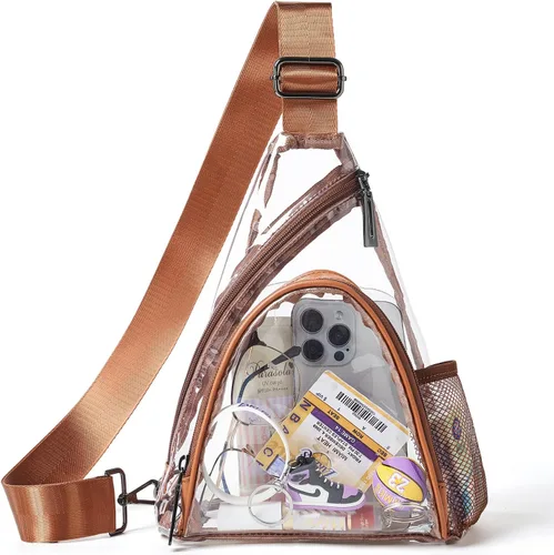 Miniatura 16 de LATMAP 7L Bolsa de Cintura para Hombres y Mujeres Mochila de Cadera Riñonera Bandolera Bolso de Hombro Cinturón de Viaje Bolso de Mano de PU Cuero