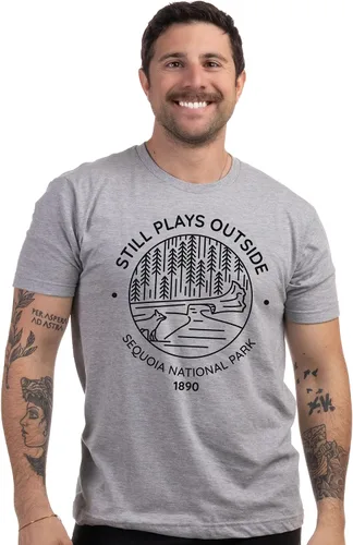 Miniatura 53 de Camiseta de senderismo Still Plays Outside Divertida camiseta para excursionista, camping, campista, al aire libre, hombres y mujeres