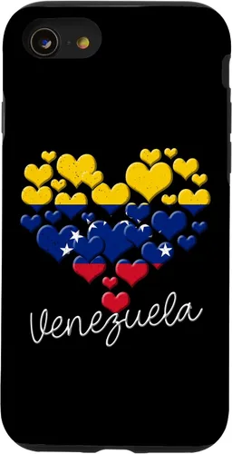 Miniatura 18 de Funda para iPhone 17 con diseño de corazón hispano con bandera venezolana con orgullo de Venezuela