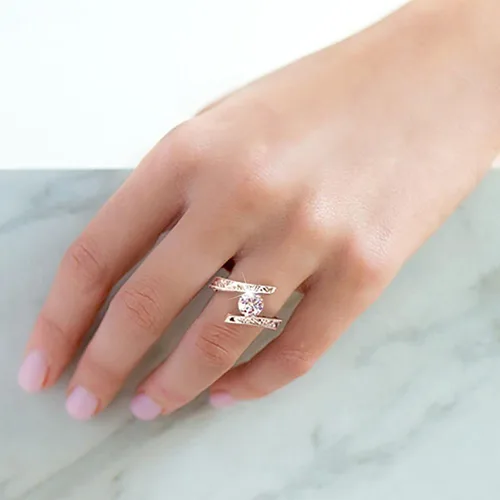 Miniatura 5 de Anillo de compromiso de aniversario para mujer, anillo de compromiso de boda, regalo de cumpleaños de Navidad