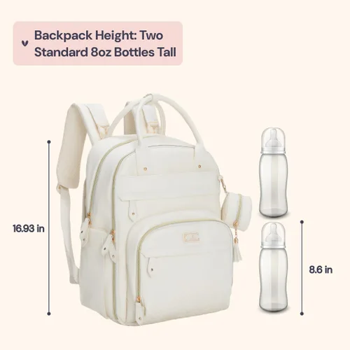 Miniatura 74 de BabbleRoo - Mochila para pañales - Bolso de viaje con artículos esenciales para bebés - Mochila multifunción resistente al agua, bolso de viaje
