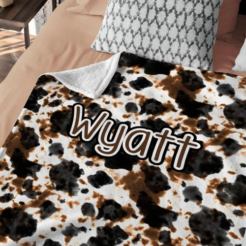 Miniatura 8 de Mantas con estampado de vaca, mantas occidentales para bebés, mantas de bebé vaquero, mantas de bebé personalizadas para niñas y niños, Cosas
