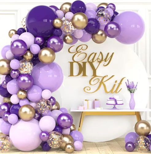 Miniatura 18 de Kit de arco de guirnalda de globos de mago mágico todo en 1 con snitch adicional para decoraciones de cumpleaños de mago mágico, suministros