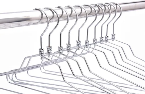 Miniatura 4 de Perchas de metal de calidad, gancho giratorio, acero inoxidable, resistente, ropa de alambre, 10 estándar, 17 pulgadas