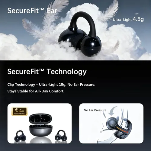Miniatura 3 de Auriculares Open Ear M30, Bluetooth 6.0 Wireless Ultra Audio, ENC AI Air Conduction Headphones, 60 horas de reproducción, sonido estéreo, control