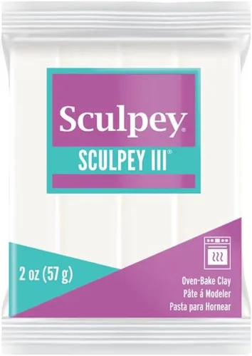 Miniatura 8 de Arcilla polimérica Sculpey III, Polyform de 2 onzas, Blanco