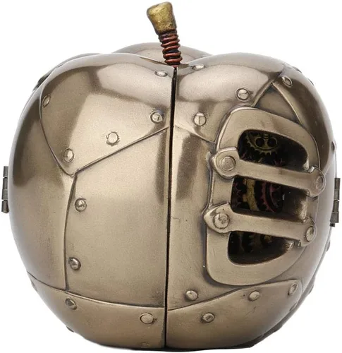 Miniatura 2 de Veronese Design Estatuilla Steampunk Mechanicus de 3.5 pulgadas con acabado de bronce antiguo, escultura de frutas