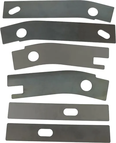 ECOTRIC 6 placas de soldadura de grillete oxidadas para reparación de marco, compatibles con Jeep Wrangler YJ trasero 1986-1995