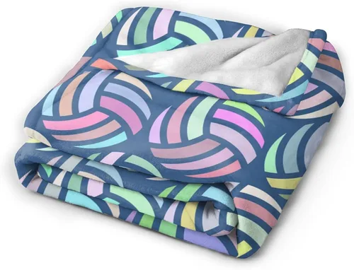 Miniatura 2 de Manta morada con patrón divertido de pelota de golf, ropa de cama suave, cálida y acogedora, manta de franela de vellón de felpa, regalos para niños