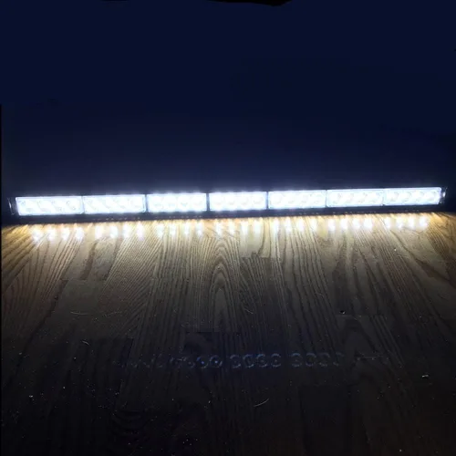 Miniatura 9 de DIYAH 28 LED 31.5 "Advertencia de emergencia Tráfico Advisor Vehículo Barra de luz estroboscópica (ámbar/blanco)