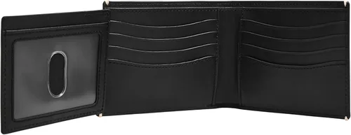 Miniatura 44 de Fossil Billetera plegable de cuero para hombre con ventana de identificación abatible para hombres