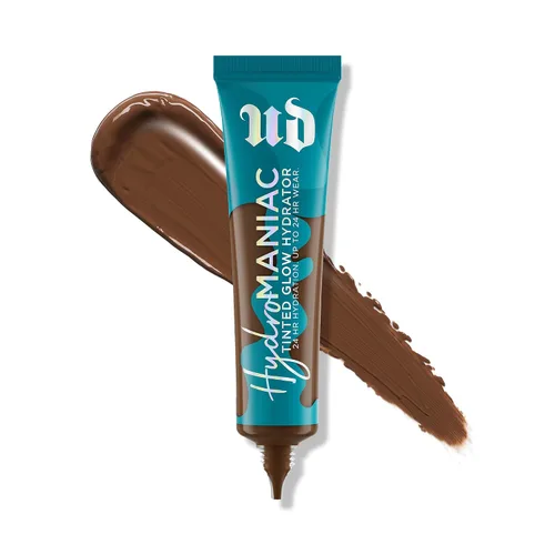 Miniatura 10 de Urban Decay Hydromaniac Dewy Foundation, Hidratante con color para piel seca, cobertura media construible, con filtrado de kombucha y aceite