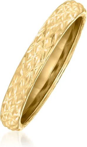 Miniatura 3 de Ross-Simons 18kt Yellow Gold Quilted Textured Ring
