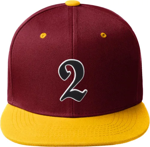 Miniatura 1199 de Daxton Gorra clásica con visera de billete plano con letras del alfabeto inglés antiguo de la A a la Z