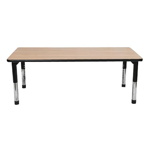 Miniatura 12 de Children's Factory As We Grow Oak/Black - Mesa de actividades escolares para niños de 24 x 48 pulgadas, 24 x 48 pulgadas