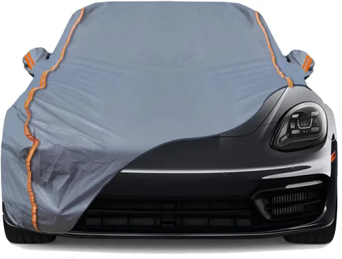 Miniatura 35 de TUCAREST - Funda de auto completa de 6 capas de alta calidad, diseño de cremallera de carcasa dura, impermeable, resistente a la intemperie