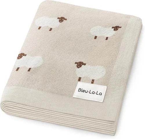 Manta para bebé, 100 % algodón de lujo, suave, acogedora, ligera, unisex, para recepción, manta de regalo para recién nacidos, bebés y niños