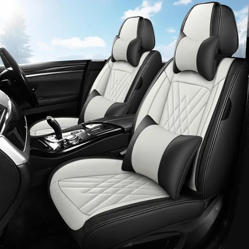 Miniatura 20 de Fundas de Asientos Compatibles con Toyota Corolla 2015-2026 Funda de Asiento de Automóvil de Cuero, Elegante Impermeable Transpirable Fácil