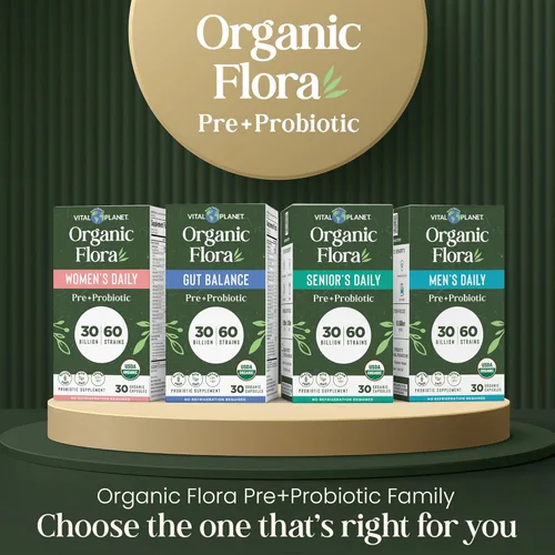Miniatura 6 de Vital Planet - Probióticos orgánicos de flora para mujeres, probióticos diarios de 30 mil millones de UFC, 60 cepas diversas, mezcla de hongos