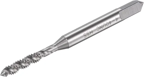 Miniatura 6 de uxcell Grifo de roscado de flauta espiral 10-24 UNC, HSS (acero de alta velocidad) sin recubrimiento rosca de máquina roscado 3 flautas herramienta