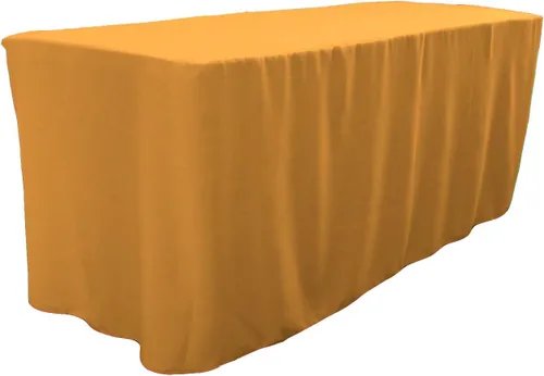 Miniatura 17 de LA Linen Mantel ajustable de popelina de poliéster, 96.2 in de largo x 30.0 in de ancho x 76.2