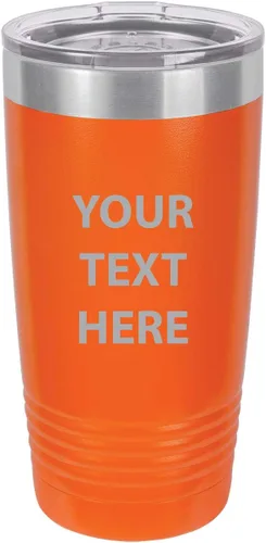 Miniatura 8 de Taza de café personalizable con texto personalizable y grabado láser de 20 onzas Azul