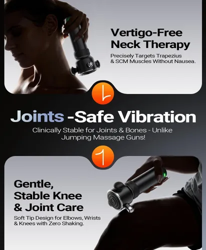 Miniatura 2 de HYAKO R1 Masajeador Muscular Vibratorio de Tejido Profundo - Masajeador de Espalda Terapéutico para Alivio de Todo el Cuerpo - Alivio del Dolor