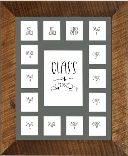 Miniatura 59 de Rustic Red Door Co. RRD Class of 2036 - Tapete de fotos (11 x 14), marco de fotos para collage de fotos, marco de fotos escolares, marco de fotos