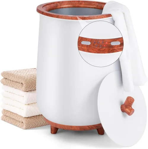 Miniatura 12 de Tangkula Calentador de toallas, calentador de toallas grande de lujo de 23 litros con soporte de disco fragante, calentador de baño certificado ETL