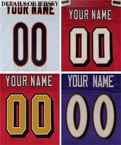 Miniatura 4 de Camisetas de fútbol de costura personalizadas para hombresmujeresjóvenes, personaliza el nombre y número de tu equipo S-5XL, 6_06 Negro Amarillo