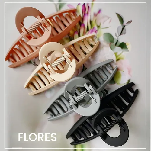 Miniatura 7 de Pinzas para el cabello de 4.3 pulgadas, grandes, antideslizantes, grandes mate, clip de mariposa para cabello fino y grueso, paquete de 4 4