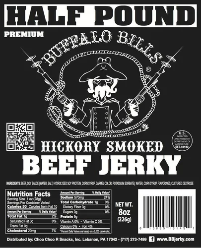 Miniatura 3 de Buffalo Bills Piezas de cecina de res premium ahumada con nogal americano de 8 onzas