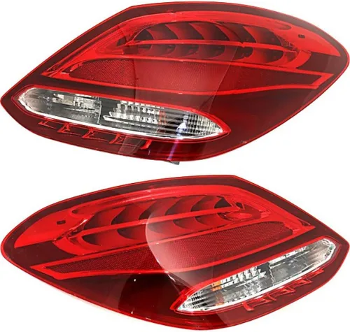 Miniatura 6 de Para Mercedes-Benz C300 luz trasera 2015 2016 2017 2018 bombillas laterales del conductor incluidas MB2800143-205 906 18 02 W205 para sedán