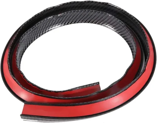 Miniatura 8 de Recorte de arco de rueda de fibra de carbono - Tira de cejas negra para la mayoría de los autos