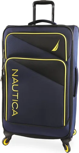 Miniatura 4 de Nautica Emry - Juego de equipaje de 2 piezas, Azul marino, amarillo, Nautica Emry - Juego de equipaje de 2 piezas