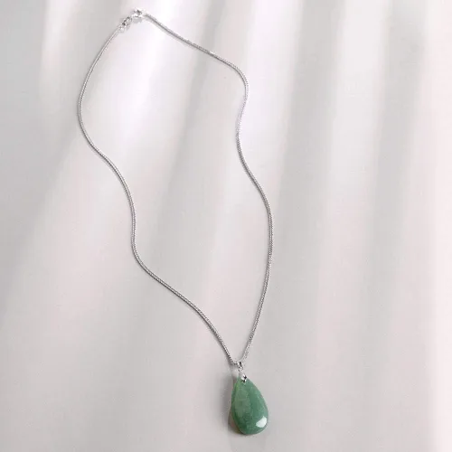 Miniatura 6 de iSTONE - Collar de plata de ley 925 con dije de lapislázuli para mujer, piedra preciosa natal con cadena de plata de 18 pulgadas