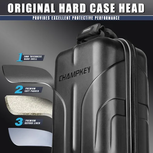 Miniatura 3 de CHAMPKEY Professional Golf Travel Bags for Airlines with Password Lock - Hard Case Golf Travel Bag with Support Pole and Oversized Wheels